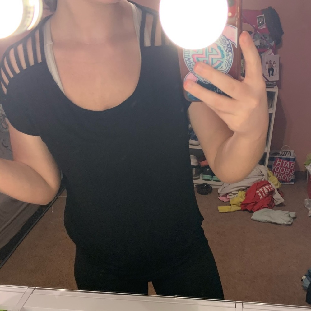 Black Strappy T-shirt